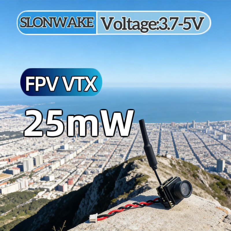 Drone Camera - SLONWAKE FPV 25mW パワーシミュレーション VTX 統合型送信機と