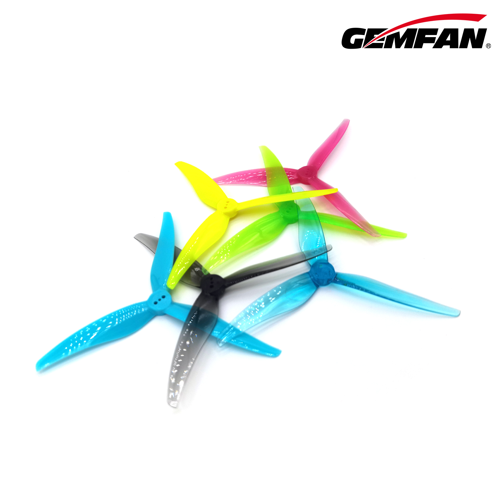 Drone Propeller - ジェムファン-rcドローン用プロペラ、ハリケーンsl 5125、3ブレード、3穴小道具、fpvフリースタイル、モーターのアップグレード、diy部品、6ペア、12