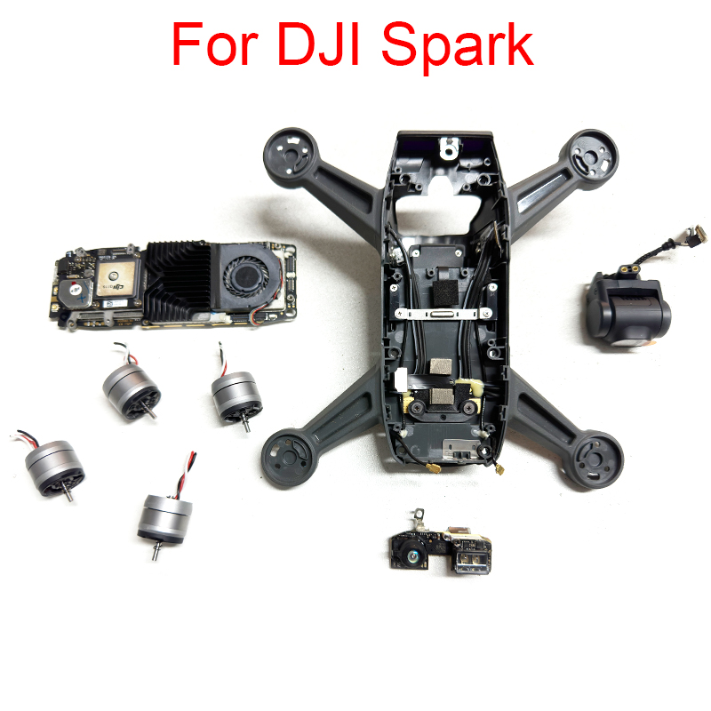 Drone Arm - Spark ミドルフレームシェルカメラコアボードジンバルモーター PTZ ケーブル ESC ボード