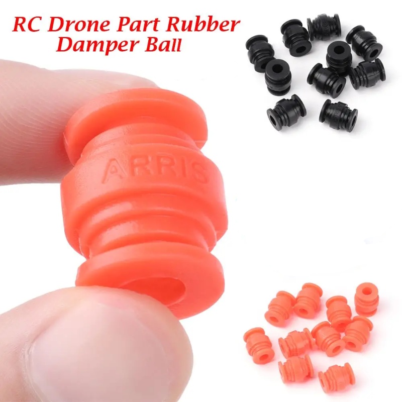 Drone Flight Controller - 防振ラバーダンパー,f4 f7フライトコントローラーfpvクワッドコプターrcパーツ用シリコンマウント衝撃ボール,ロットあたり4個