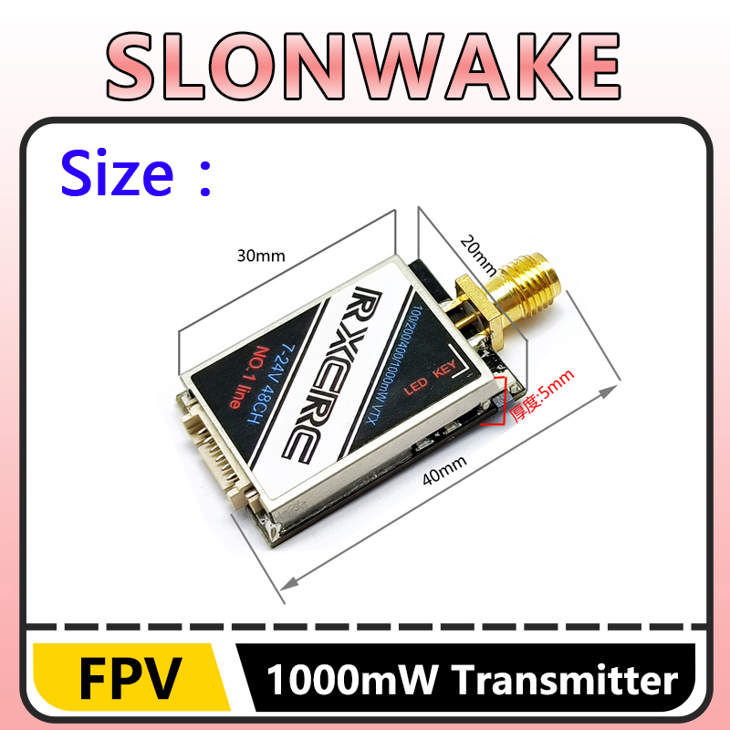 SLONWAKE 5.8G 48CH 1W VTX 100/ - Drone Camera のレビューと価格