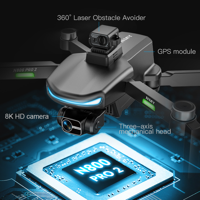 N800 PRO 2 GPS ドローン プロフェッショナル  - Drone Gps Mount のレビューと価格