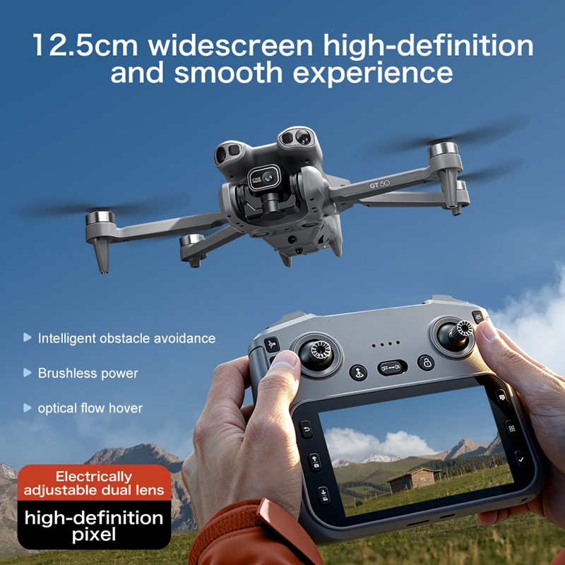 GT50 ミニドローン デュアルカメラ 8K 空撮機 障害物 - Drone Gps Mount のレビューと価格
